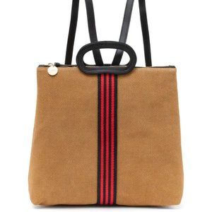 CLARE V Perforated Suede Leather MARCELLE Backpack Bag